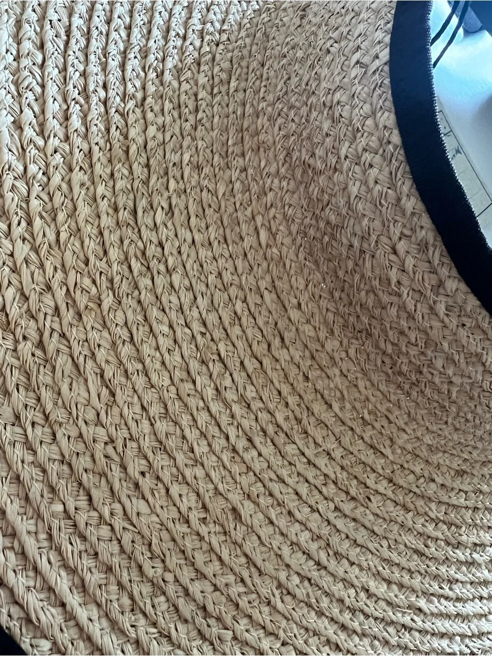 {Catarzi 1910} Brand New Packable Raffia Straw Visor